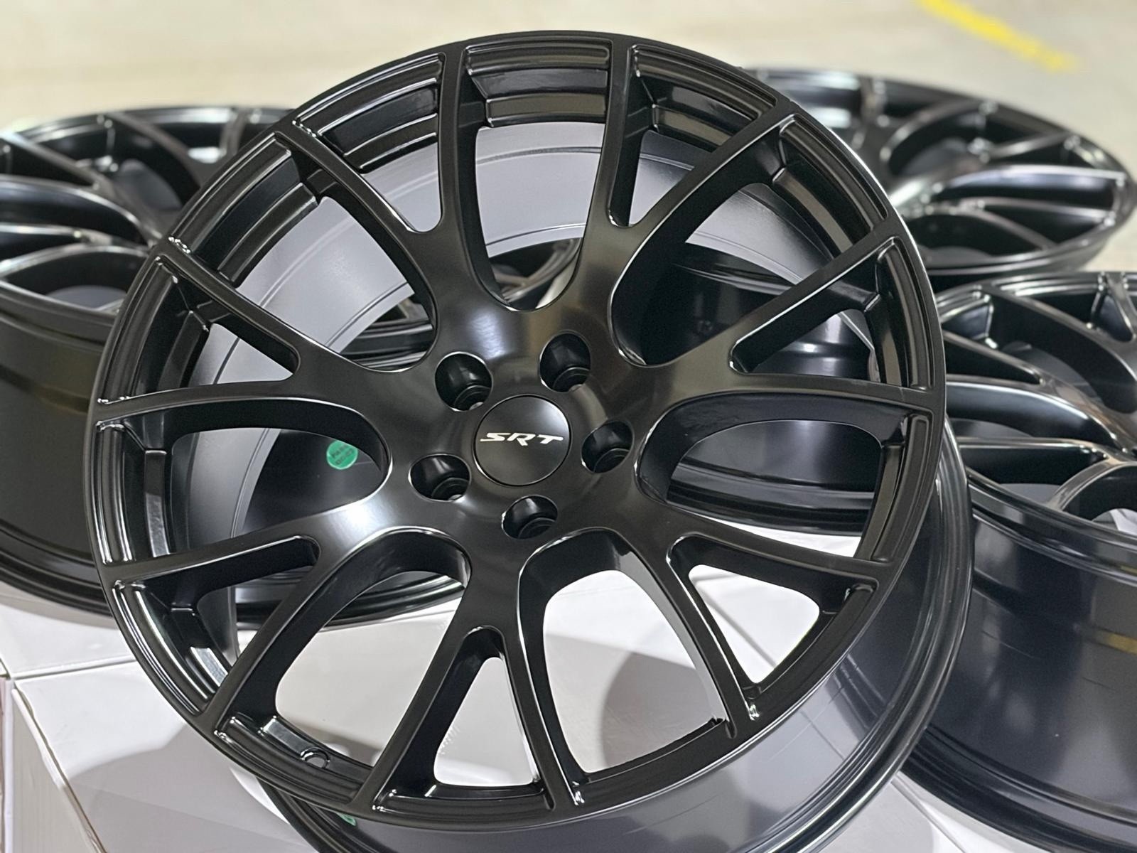 20” Matte Black All 4 New OE Replacement Wheels — SRT Hellcat  5x115 Challenger