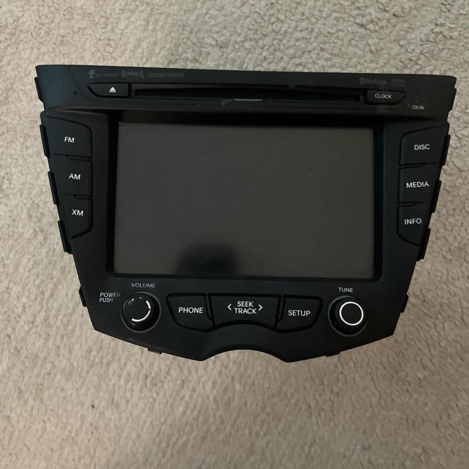 12-17 Hyundai Veloster Touchscreen AM FM XM Bluetooth CD Radio 96560-2V720 OEM 12-17 Hyundai Veloster Touchscreen AM FM XM Bluetooth CD Radio 96560-2V720 OEM