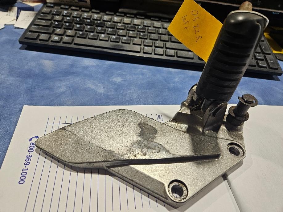 Kawasaki ZZR 1200 2002-2005 C1H Front left Side Footrest plate w/ peg- Good used