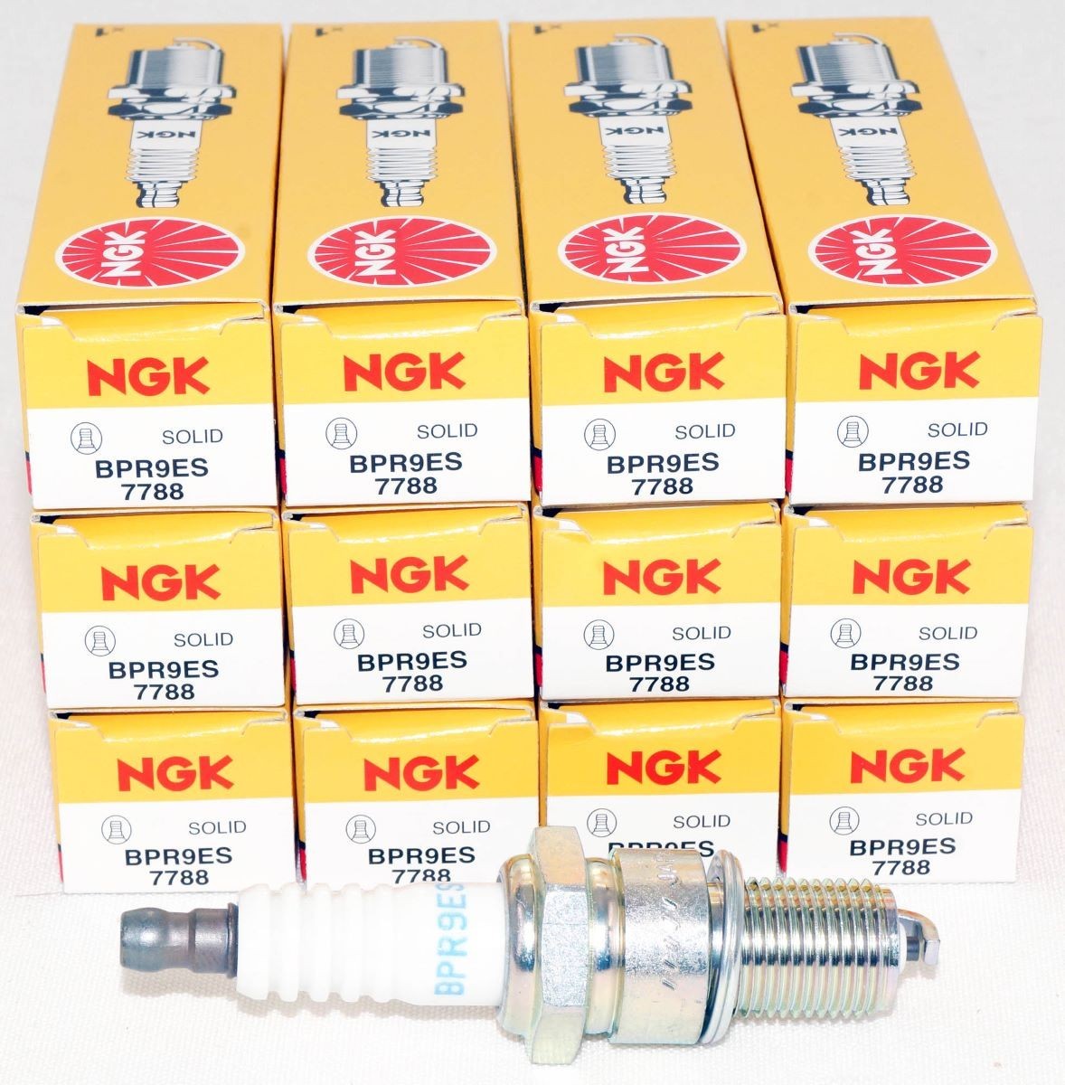 12 Pack Genuine NGK 7788 Spark Plugs BPR9ES for Arctic Cat Polaris Yamaha 12 Pack Genuine NGK 7788 Spark Plugs BPR9ES for Arctic Cat Polaris Yamaha
