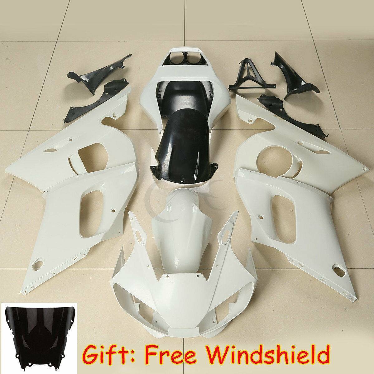 Unpainted ABS Injection Fairings BodyWork Fit For YAMAHA YZF 600 R6 YZF-R6 98-02