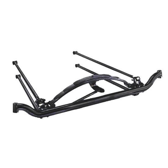 4-Bar Spring-Behind Front End, Plain, fits Chevy Spindles