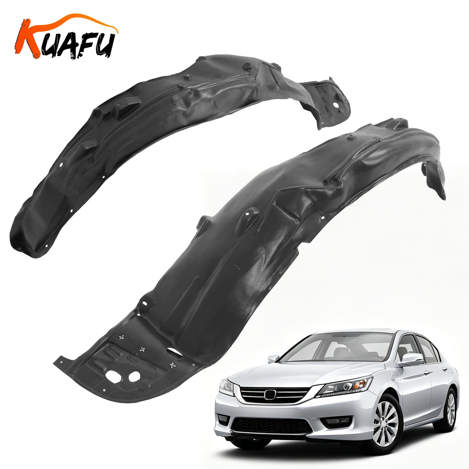 Inner Fender Liner Splash Shield Front Left & Right For Honda Accord Sedan 13-15 Inner Fender Liner Splash Shield Front Left & Right For Honda Accord Sedan 13-15