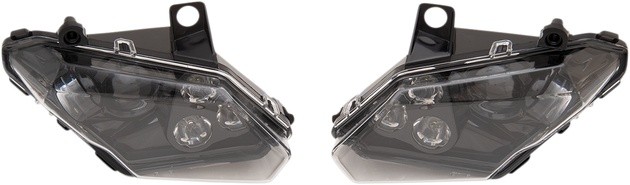 Moose LED Headlights Clear Reflector Can-Am Maverick X3/Max/Turbo