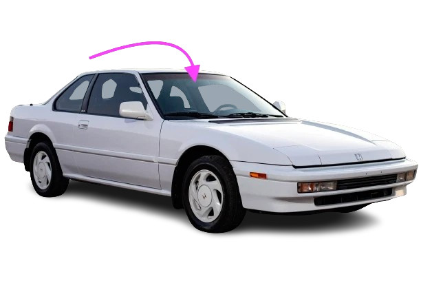 Fits: 1983-1987 Honda Prelude 2 Door Coupe Front Windshield Glass