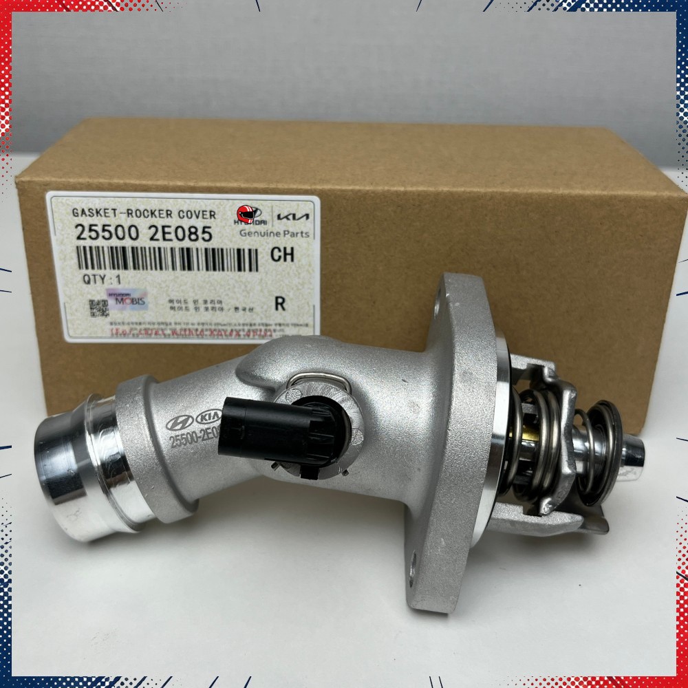 25500-2E085 Seltos Soul Elantra 2.0L Genuine Cooling Thermostat W/Housing New