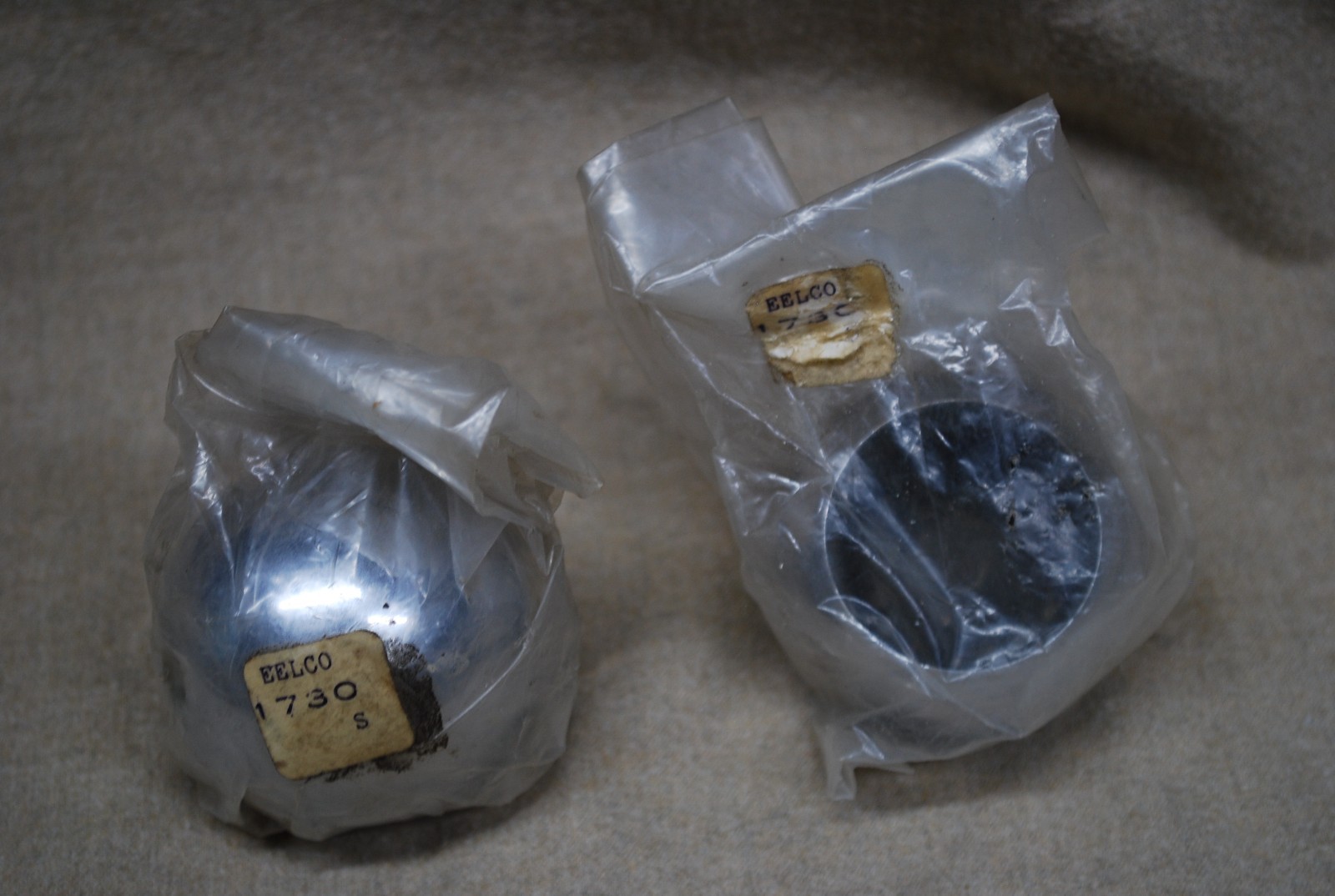 EELCO 1730 S Shifter Knobs set of (2) in the original sealed bags.