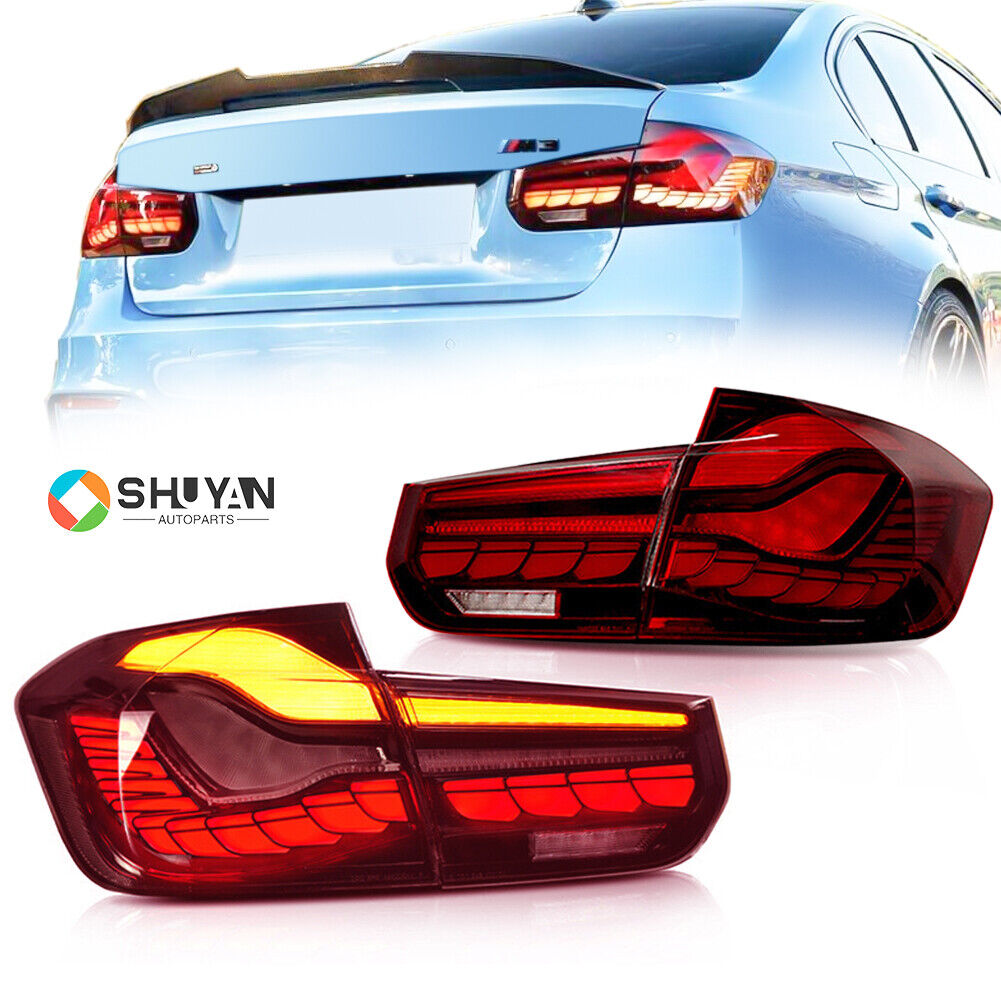 LED GTS Tail Light For 2012-2018 BMW 3-Series M3 F30 F35 F80 Rear Taillights Red