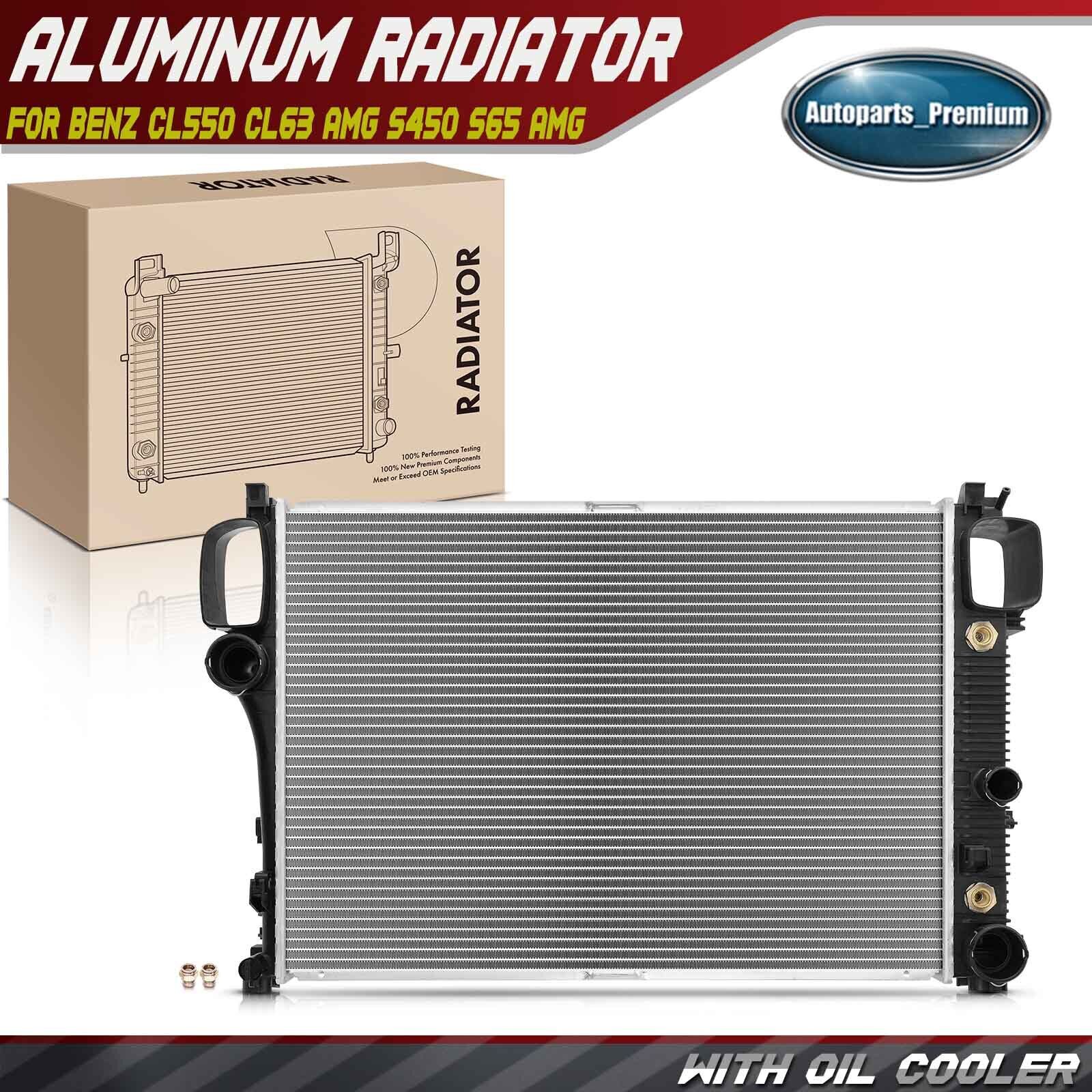 Radiator w/ Trans Oil Cooler for Mercedes-Benz CL550 07-10 CL63 AMG S450 S65 AMG