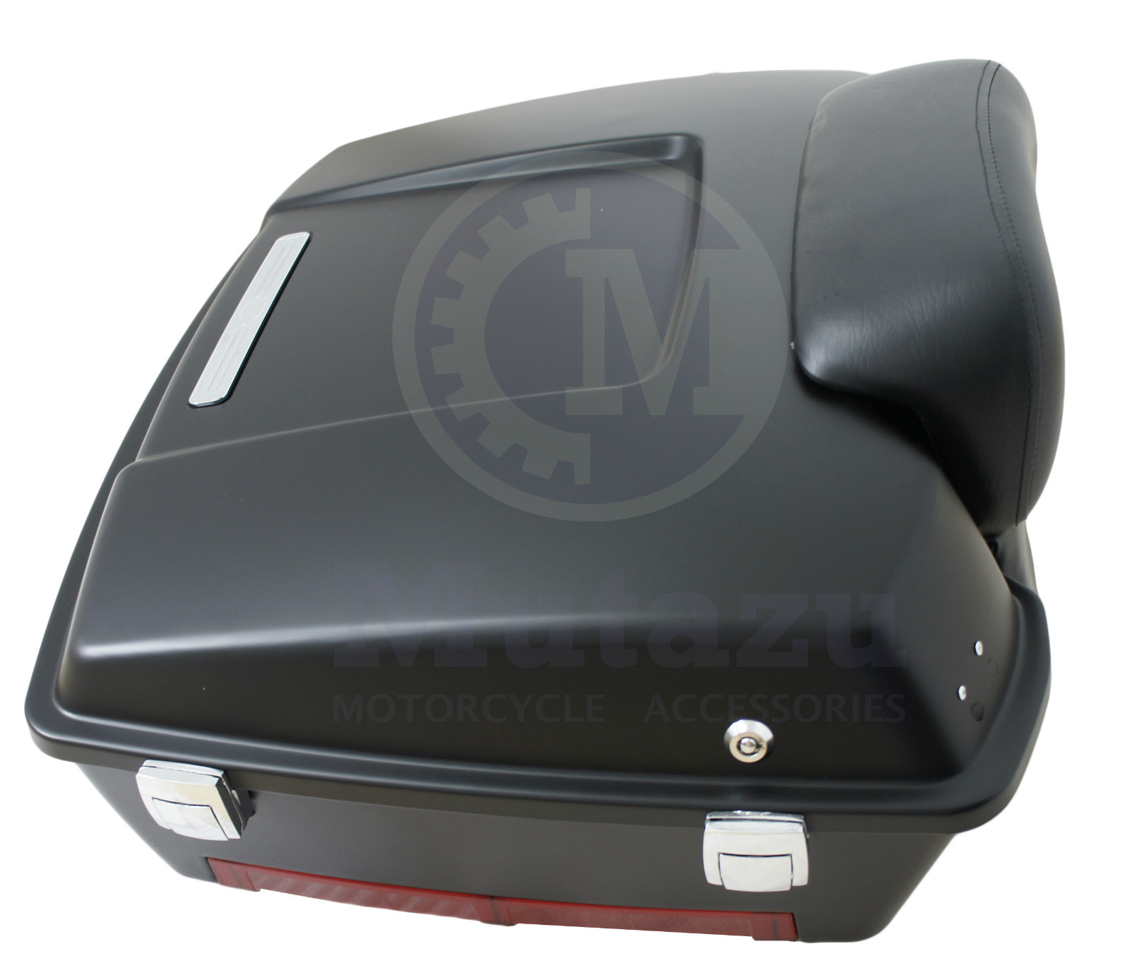 Matte Black Chopped Tour Pak fit Harley Davidson touring Standard hinges latches