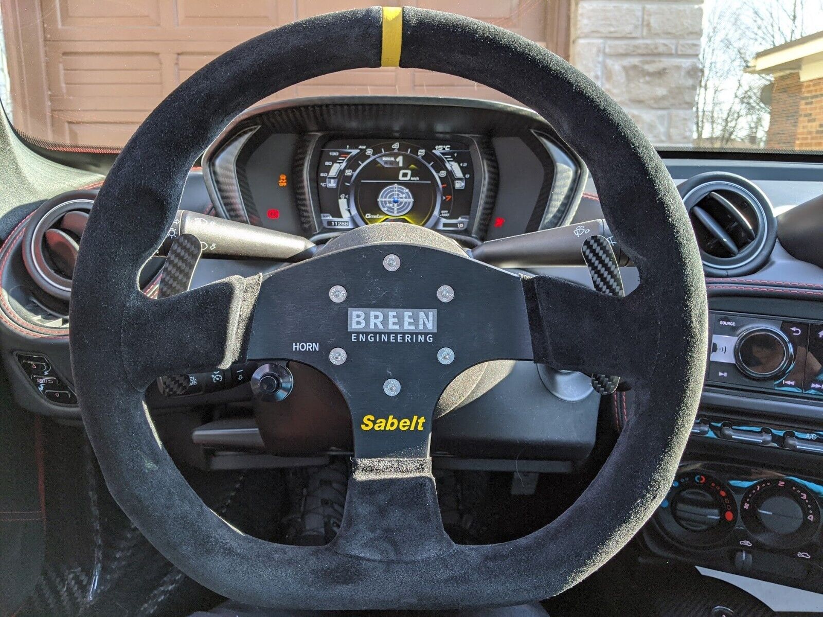 Alfa Romeo 4C 4 C Spider Breen / Sabelt Steering Wheel 330mm Suede with carbon