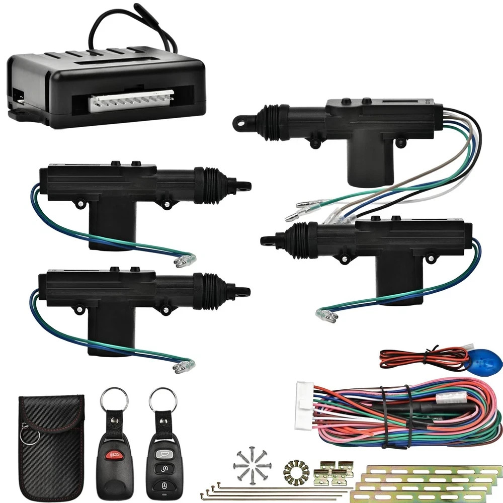 Universal Car Power Door Lock Kit with 4Pcs 12V Lock... 