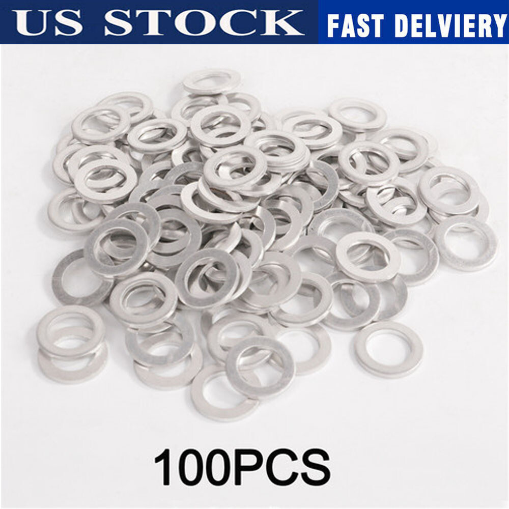 New 100pcs 14MM OIL DRAIN PLUG CRUSH WASHERS 94109-14000 FOR HONDA/ACURA