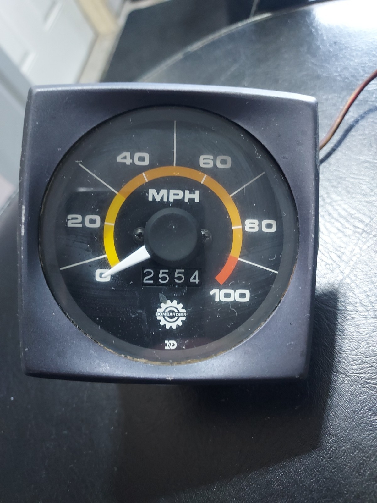 Vintage Skidoo Bombardier Snowmobile Speedometer Guage