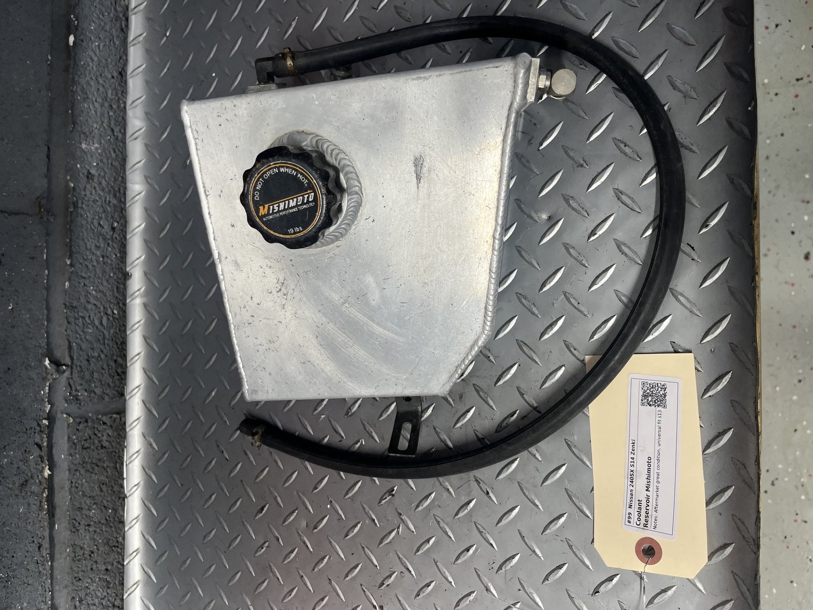 #99 95-98 Nissan 240SX S14 Zenki - Coolant Reservoir Mishimoto After mark...