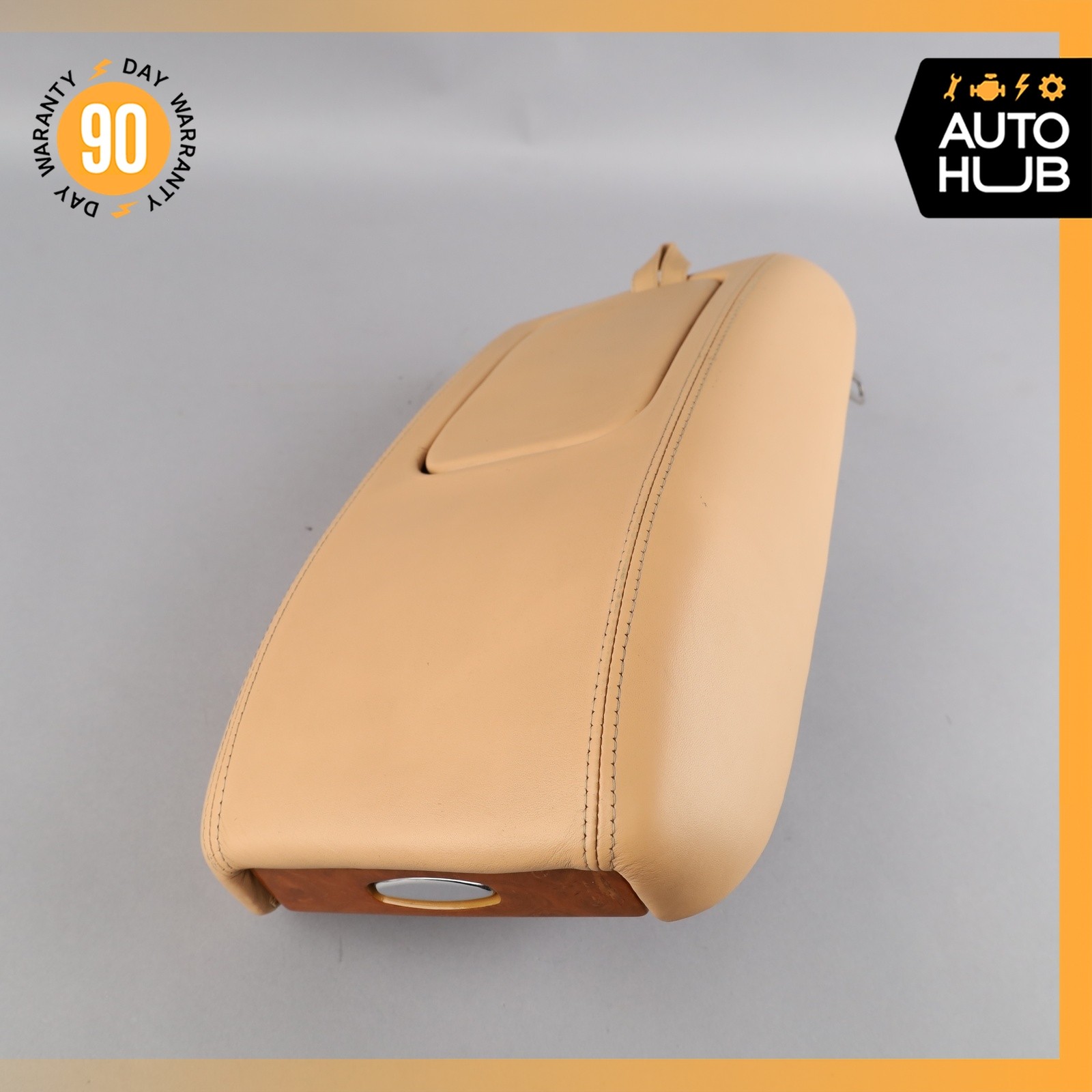 99-02 Bentley Arnage Center Console Arm Rest Armrest w/ Phone Beige OEM 30k