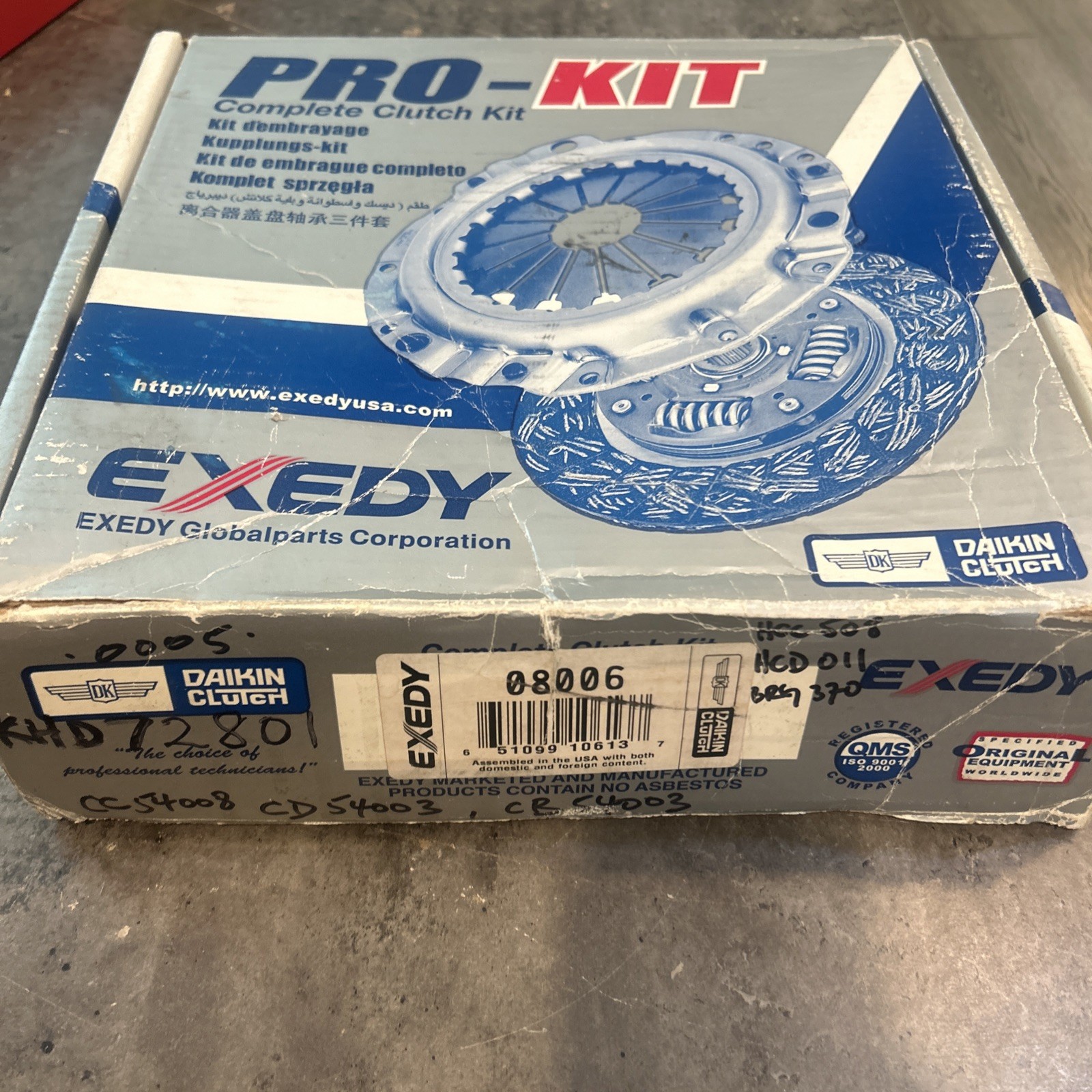New EXEDY 08006 OEM Replacement Clutch Kit for Acura Integra / Honda Accord