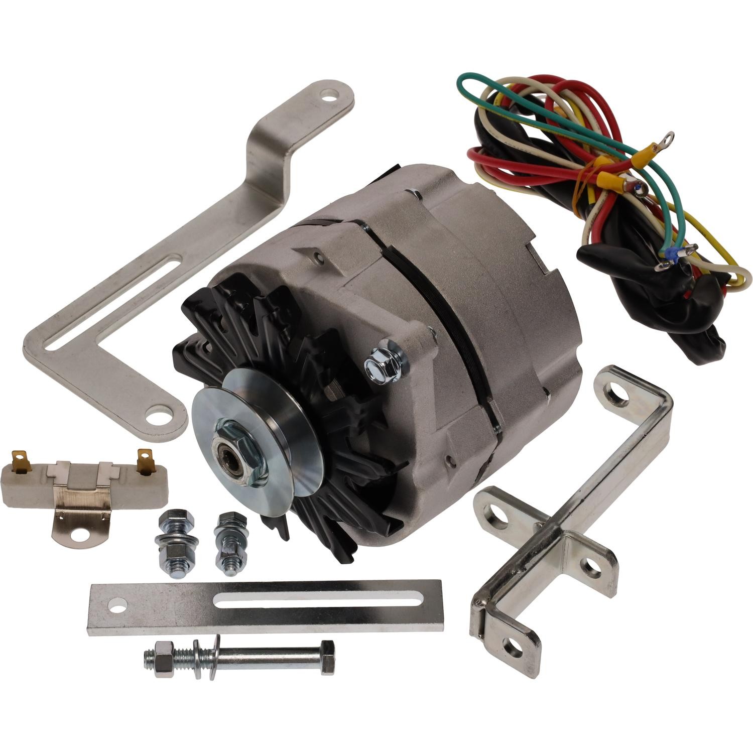 New 12V 63A Alternator Conversion Kit For Late Model Ford 8N 1947-52 Side Mount