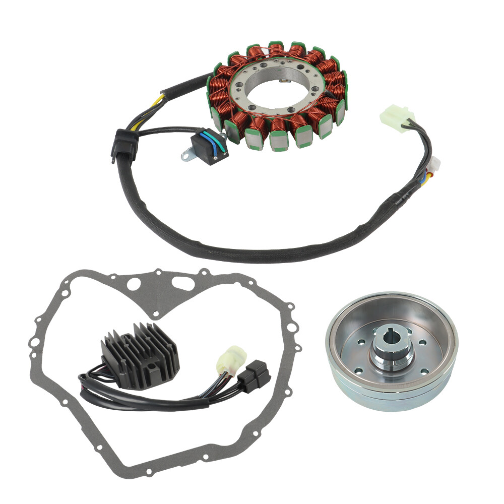 2003-2008 For Arctic Cat 400 Manual Flywheel Rotor + Stator + Regulator + Gasket