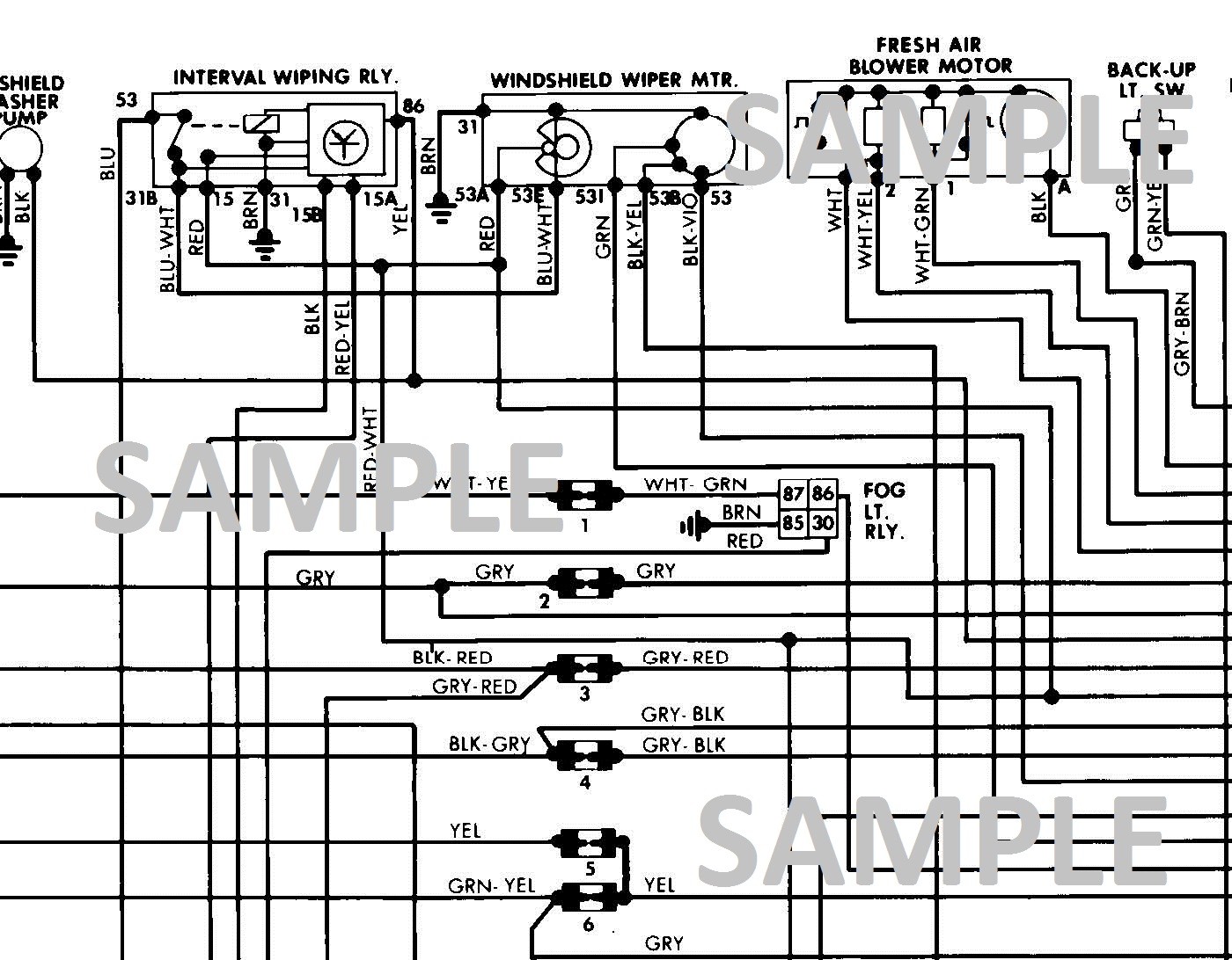 1982 PORSCHE 911SC Wiring Diagram b/w pdf