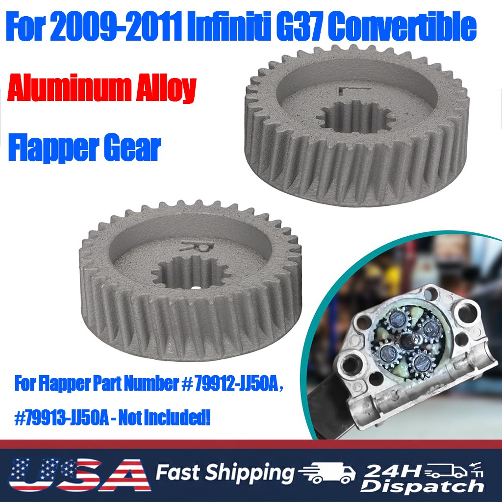 For 2009-2011 Infiniti G37 Convertible Flapper Gear - Upgraded - Metal Gears Set