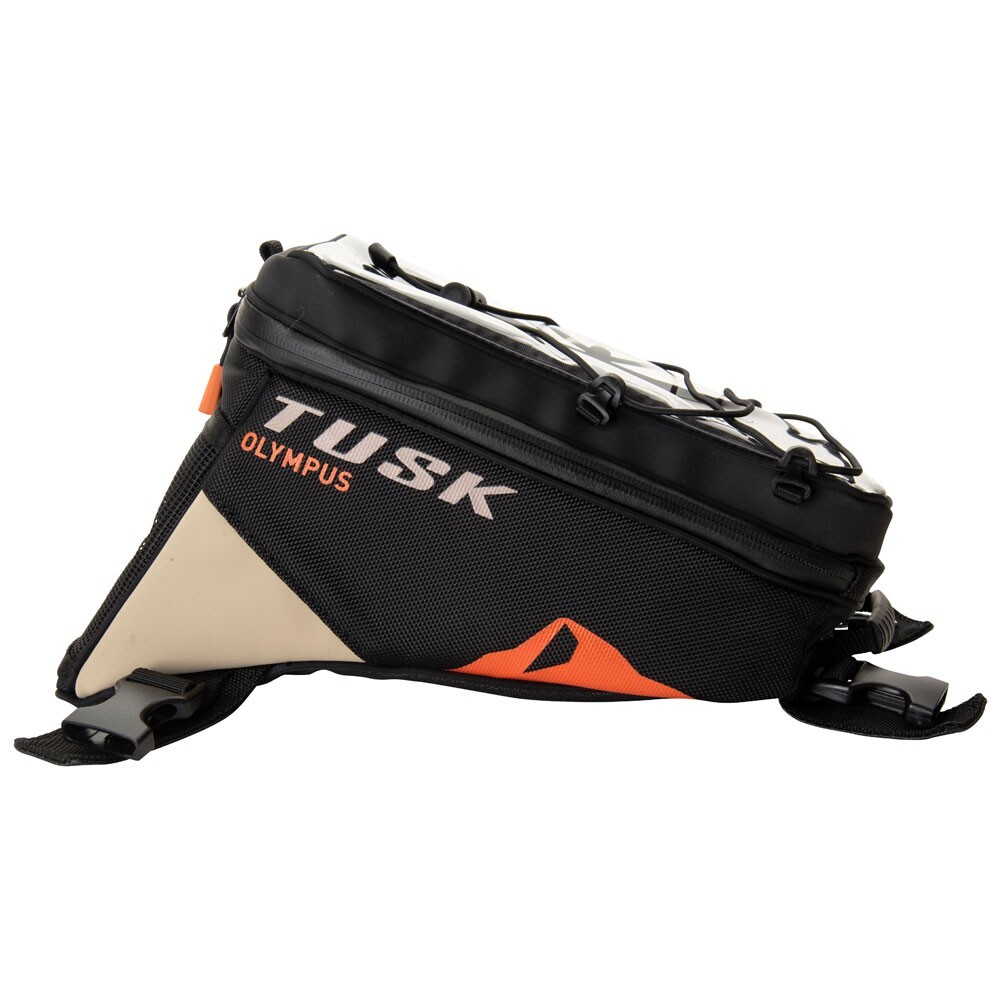 Tusk Olympus Motorcycle Tank Bag Black/Tan ( Large )