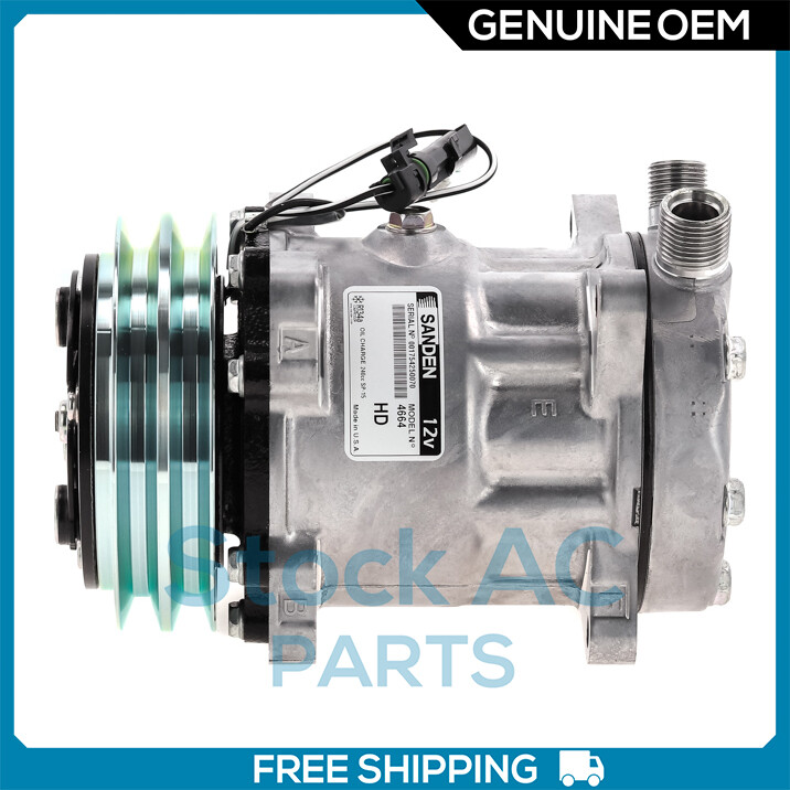 New Sanden A/C Compressor for 2001 Mack RD / 2000 Kenworth W900