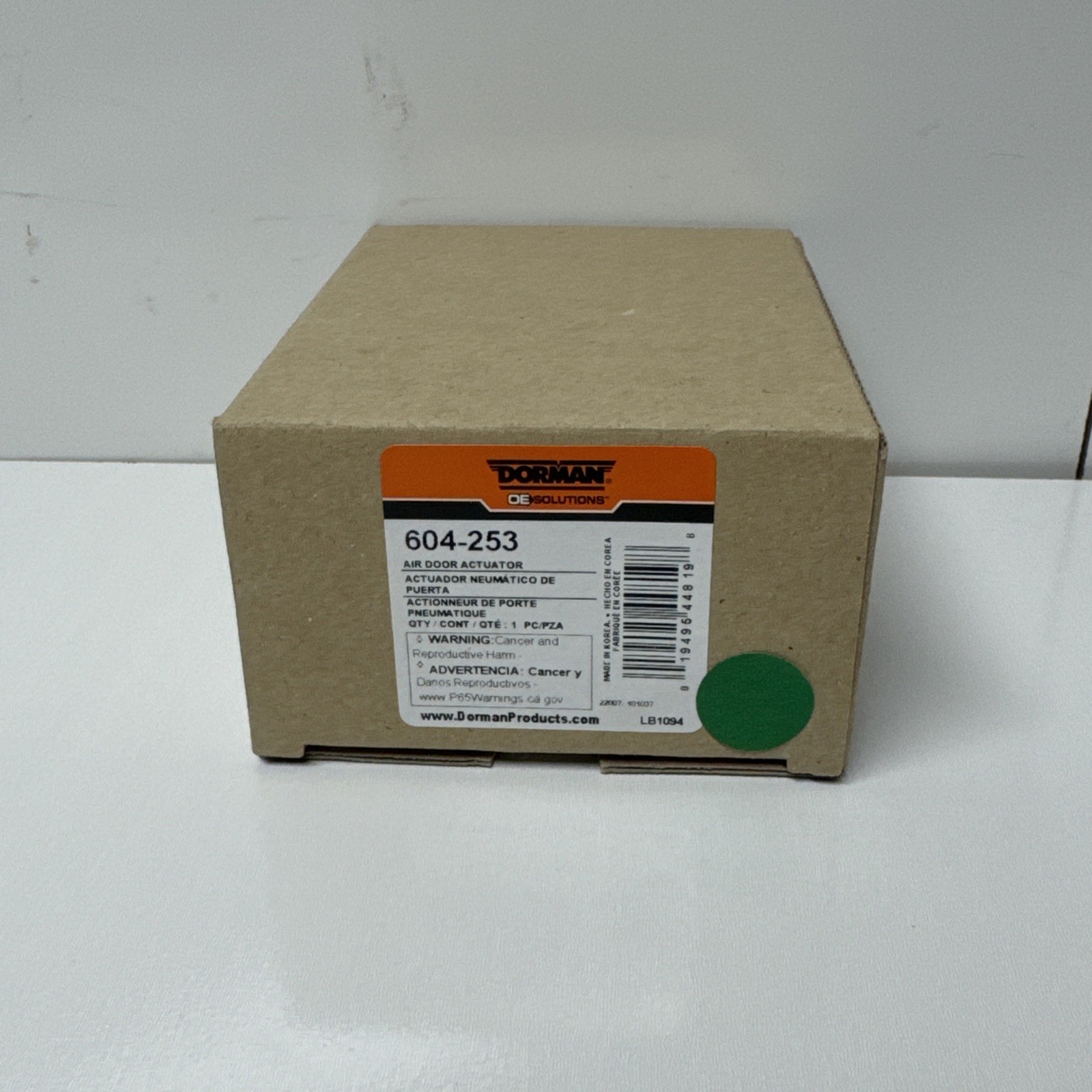 HVAC Heater Air Blend Door Actuator Dorman 604-253 / Napa 655-1640
