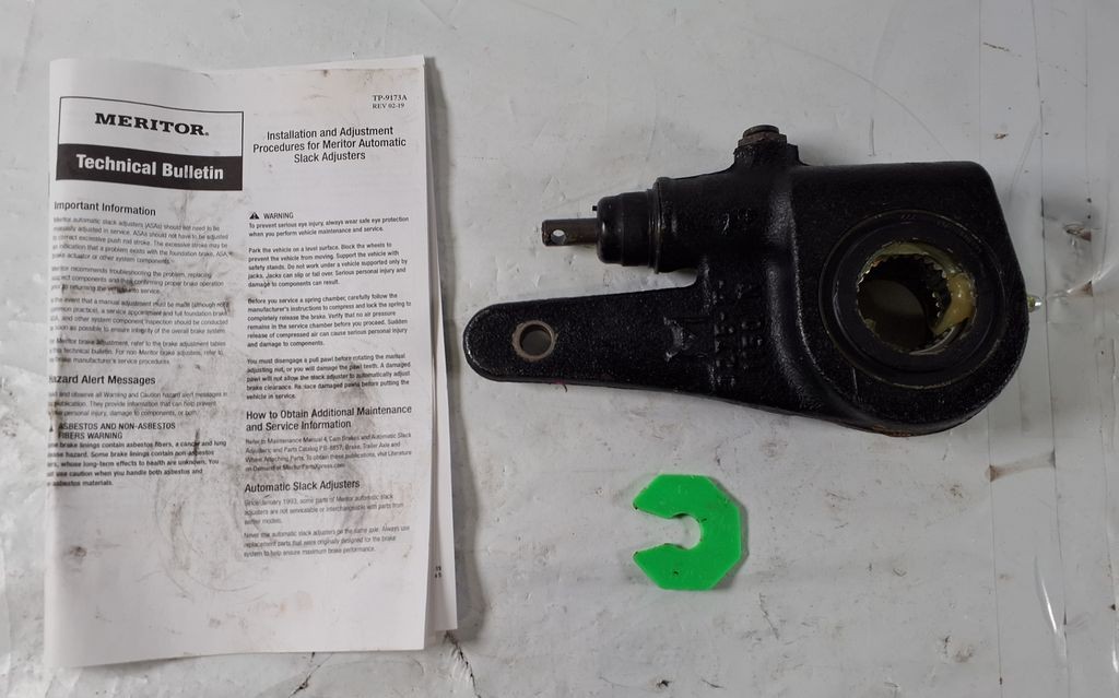 MERITOR R803196 Automatic Slack Adjuster 1.5\ MERITOR R803196 Automatic Slack Adjuster 1.5\