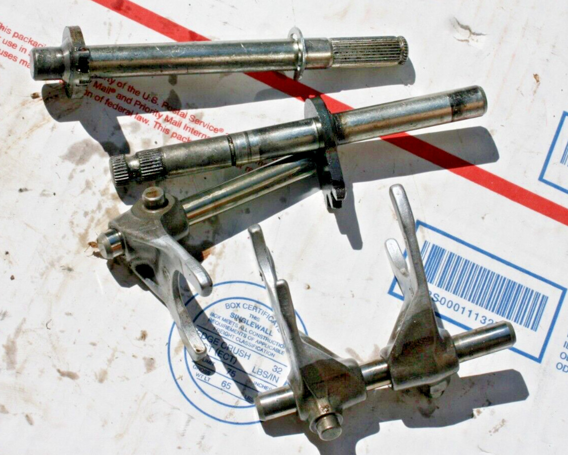 1986-2000 YAMAHA XT350 OEM TRANSMISSION SHIFTING FORKS W/RODS  # VIN 5Y1-001986