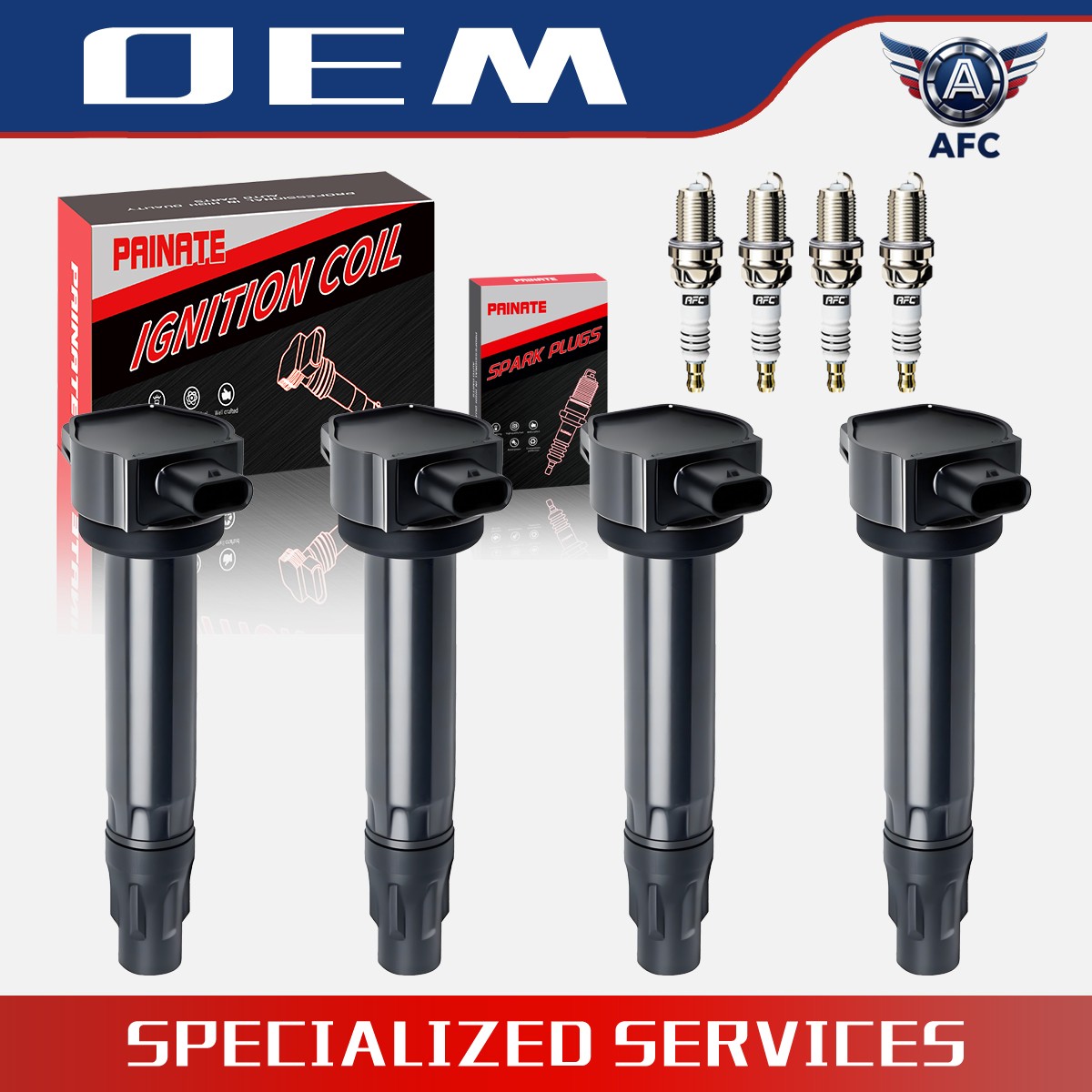 4X Ignition Coil+4X Iridium Spark Plug UF557 for 2008-2014 Dodge Avenger L4 2.4L
