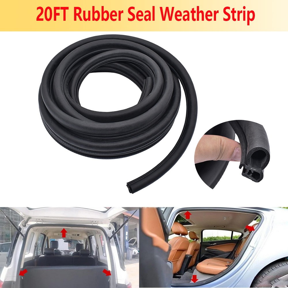 20FT Car Rubber Door Weather Seal Strip Trim Seal Window Lock Trunk For Ford