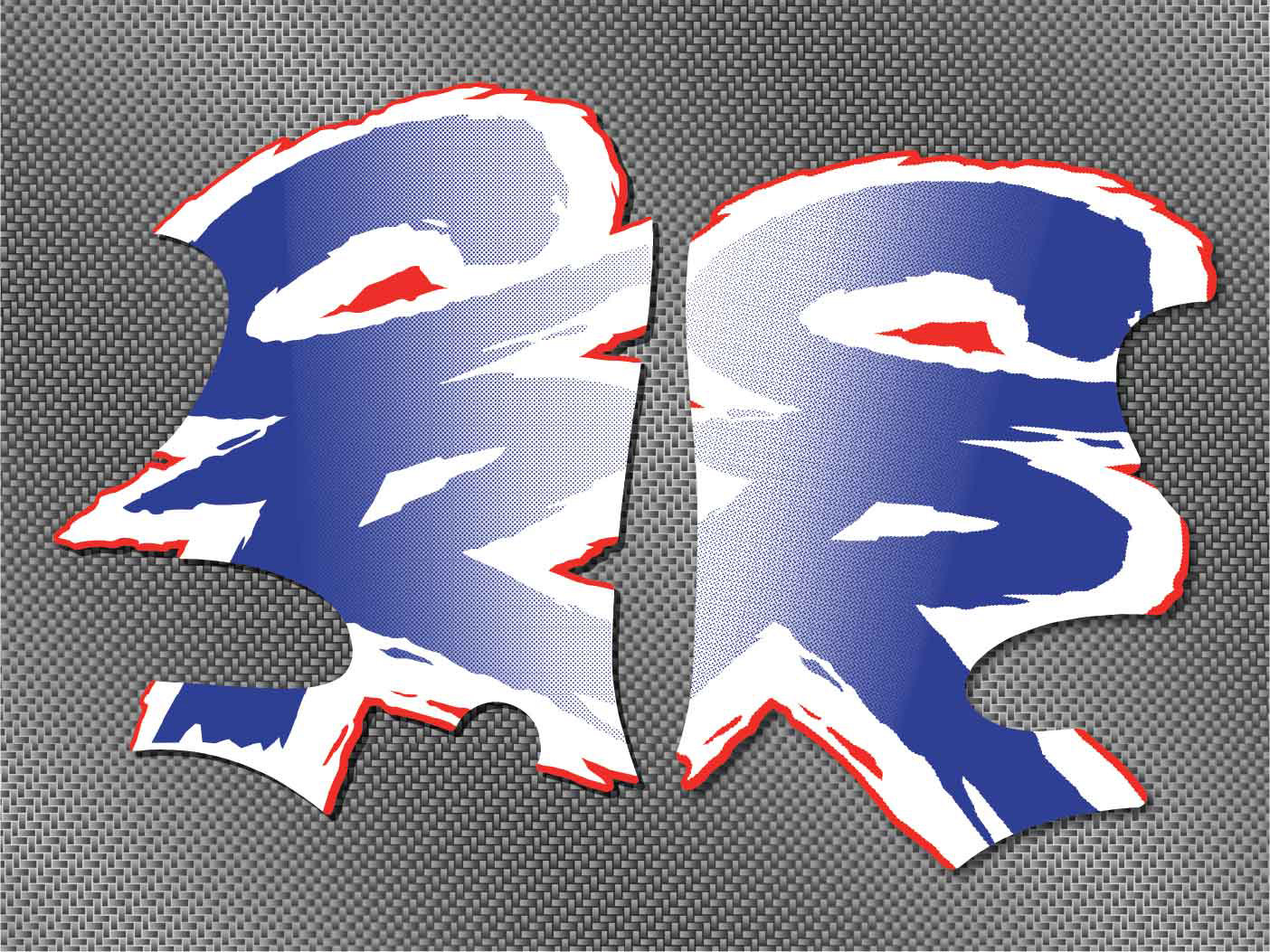 1993 93 honda CR 125 250 Radiator Shrouds Decal Stickers Graphic Thick 18mil MX 