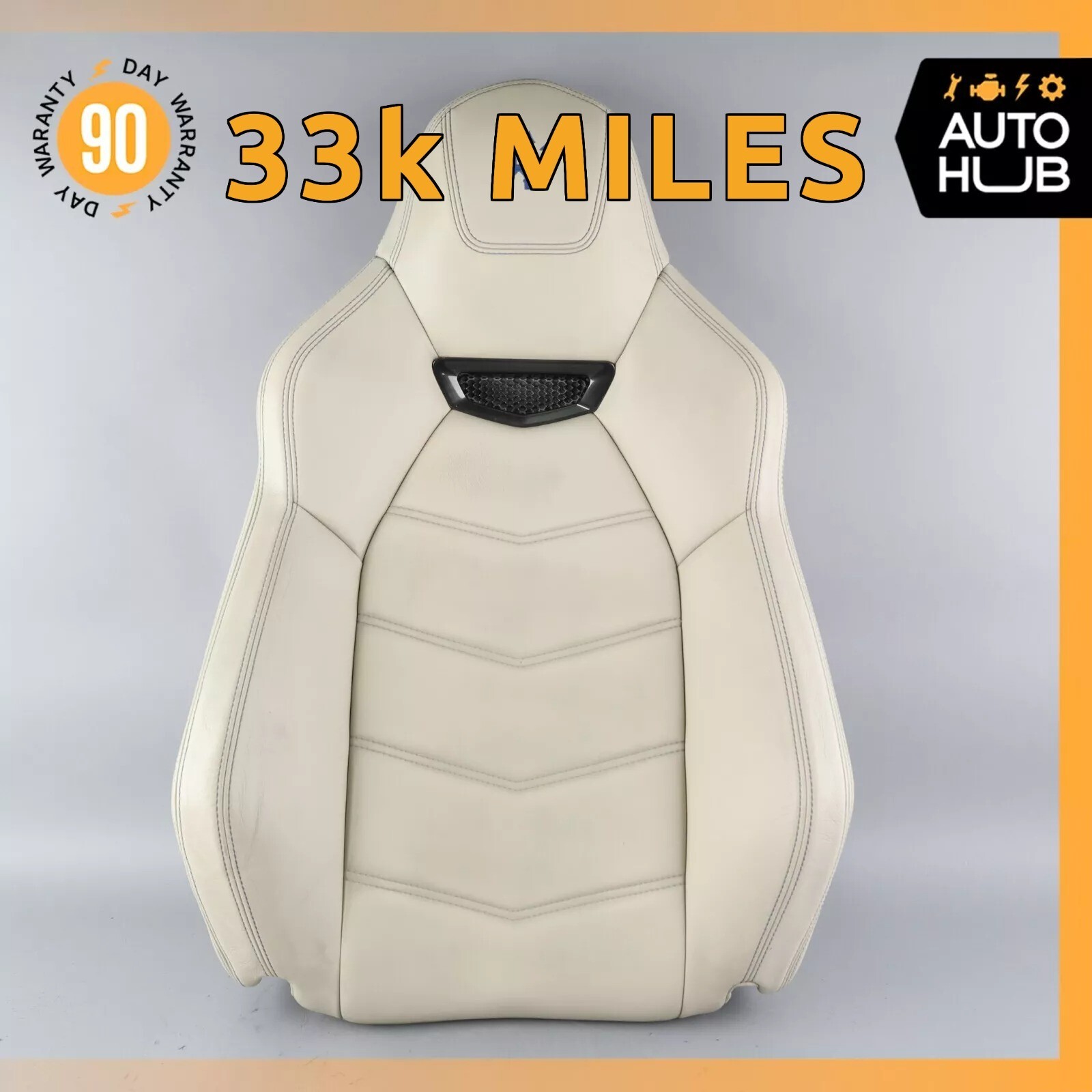13-18 Maserati GranTurismo M145 Front Right Top Upper Seat Cushion Beige OEM 33k
