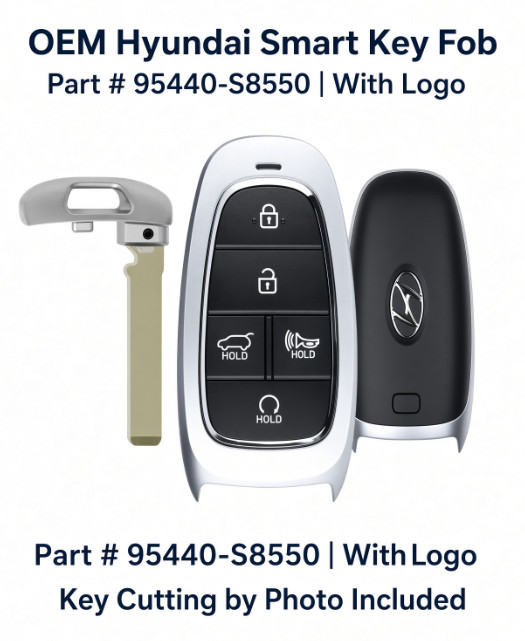 Mint OEM Palisade 2022-23 Prox Key 95440-S8550 TQ8-FOB-4F27 + Key Cutting