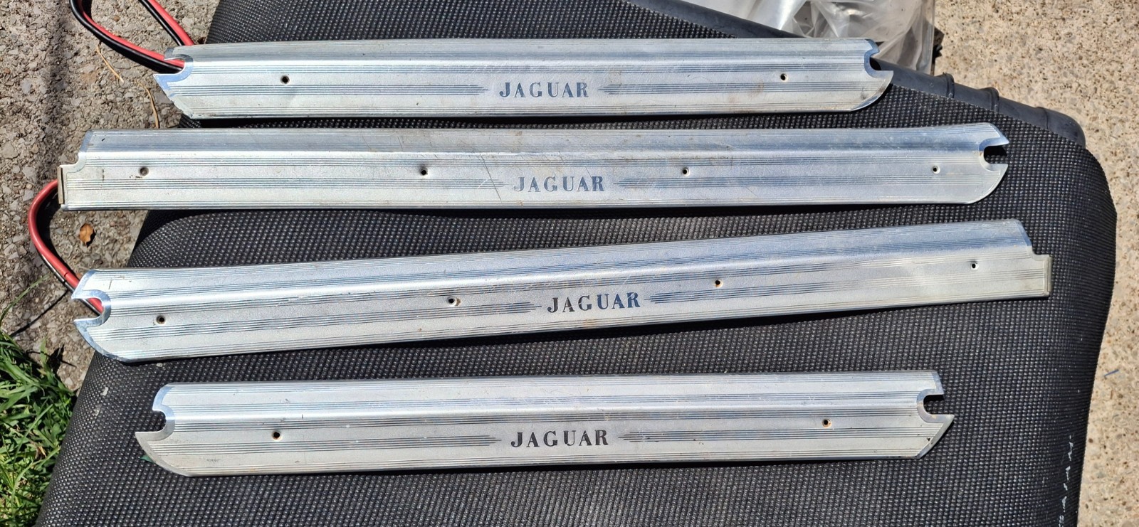 1980-1987 OEM Jaguar XJ6 Sill Scuff Plate Step Door Cover Trim Right Left Set