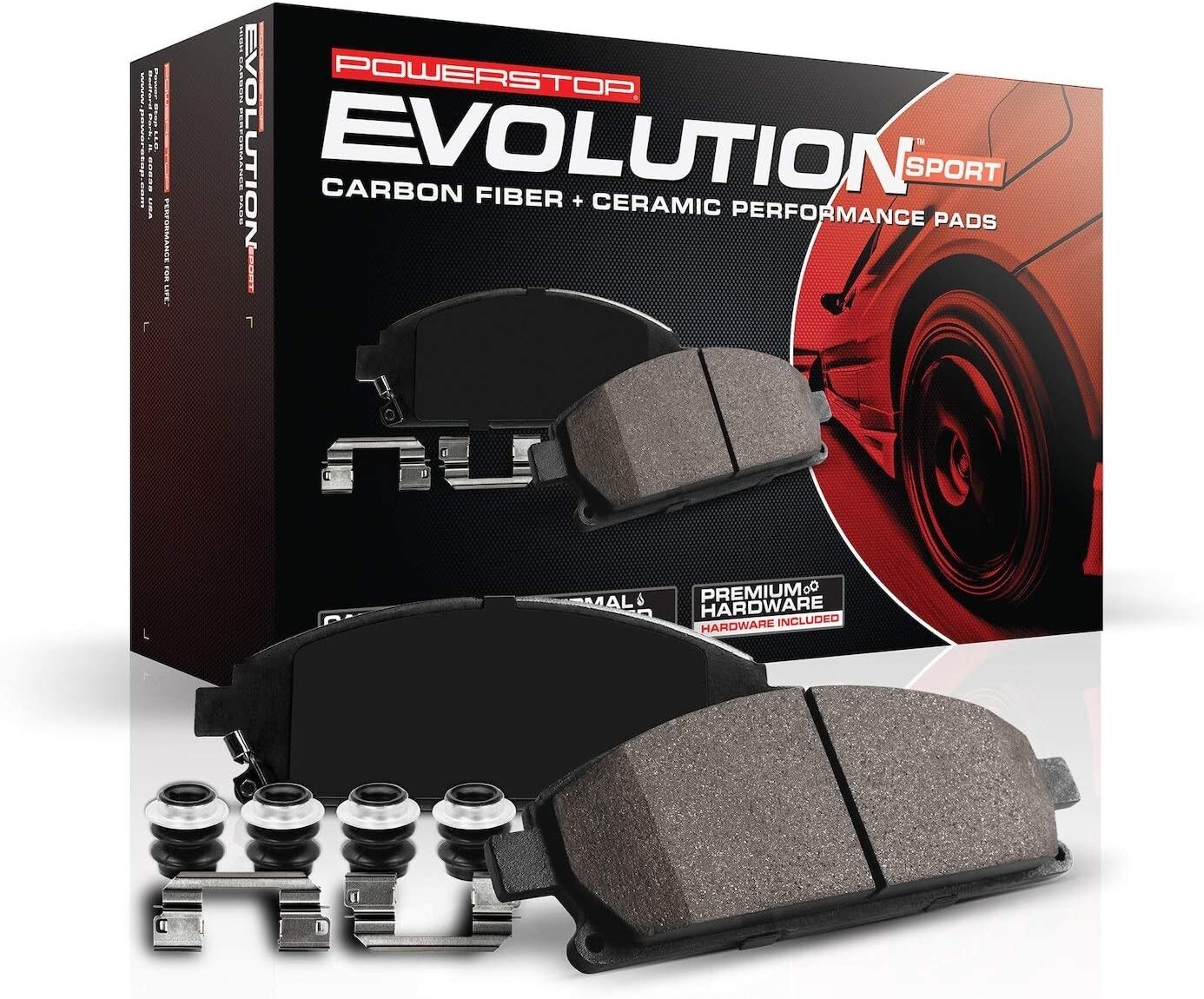 Power Stop Z23-1161 Rear Z23 Evolution Sport Carbon Fiber Infused Ceramic Brake