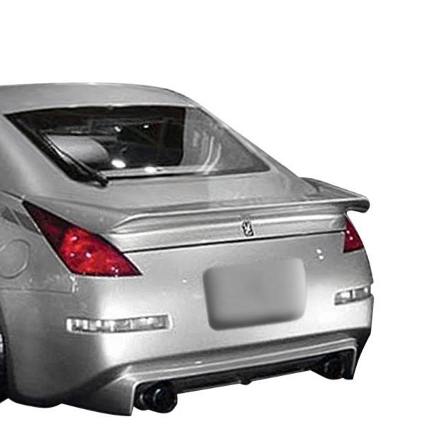 For Nissan 350Z 03-08 Vader 2 Style Fiberglass Rear Lip Spoiler Unpainted