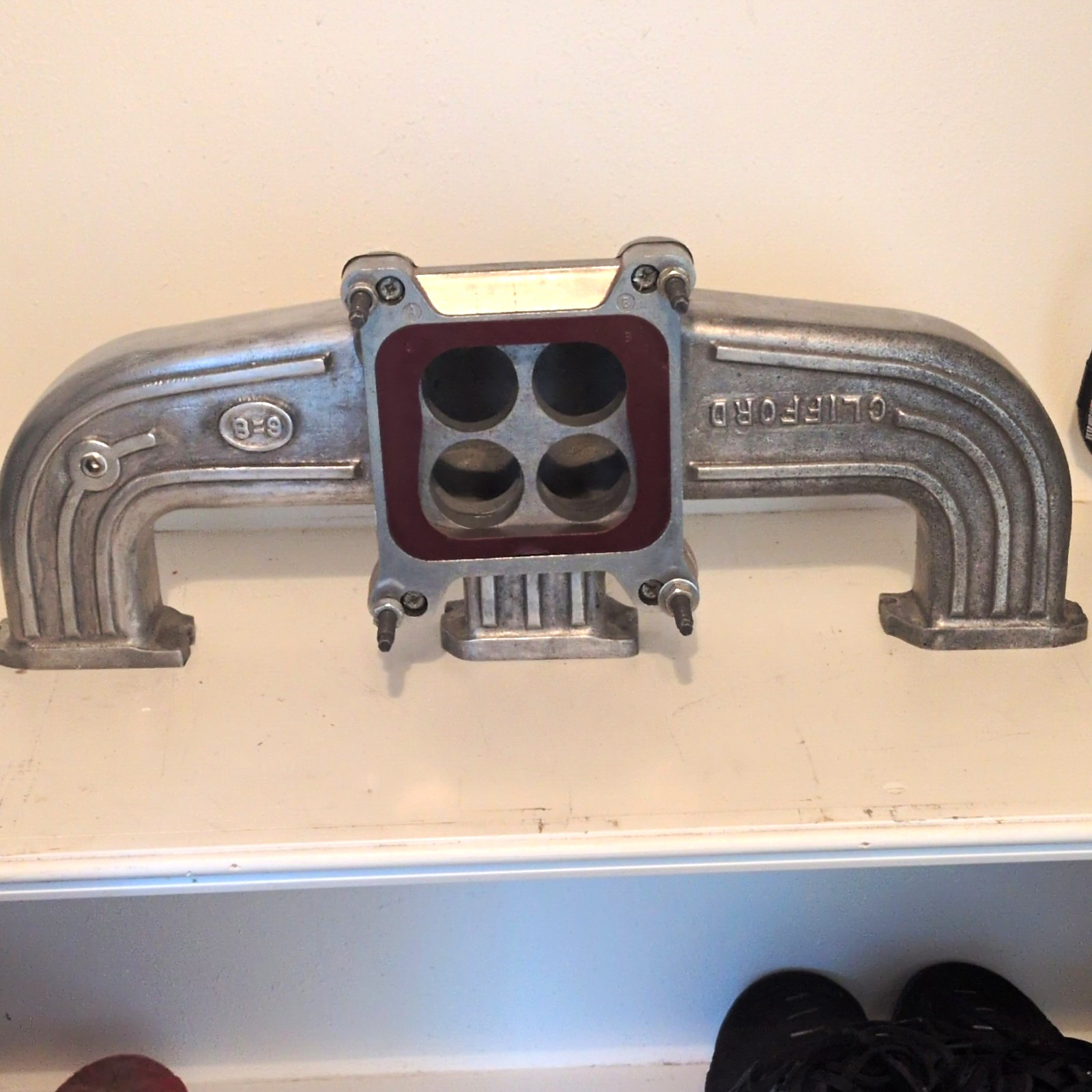 Clifford 6=8 Ram Flow Aluminum Intake Chevy 194 230 250 292