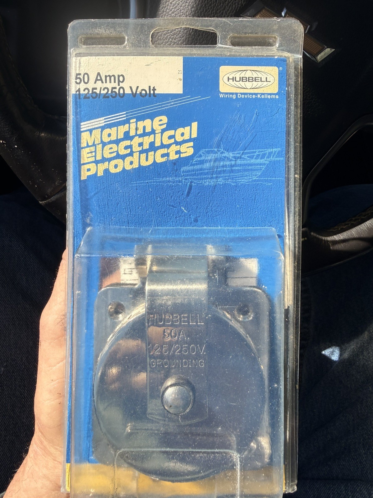 Hubbell Wiring Hbl504Ss Ss Inlet 50A 125/250V