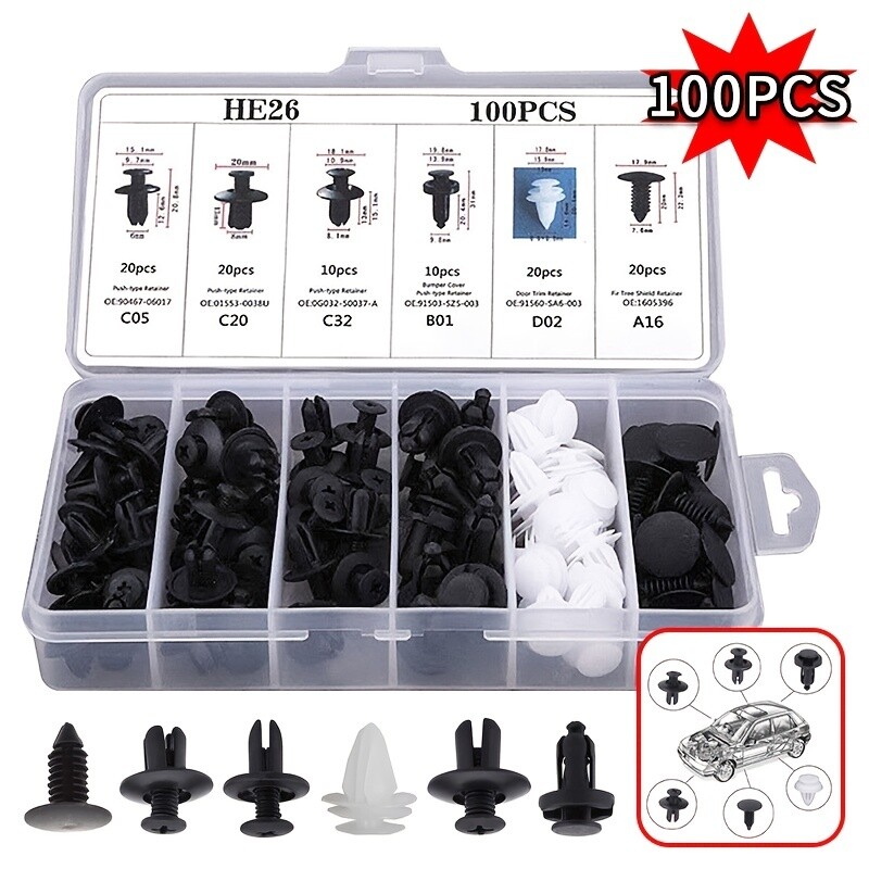 For Toyota Fixing Fastener Kit Bumper Fender Liner Push Type Retainer Clips car