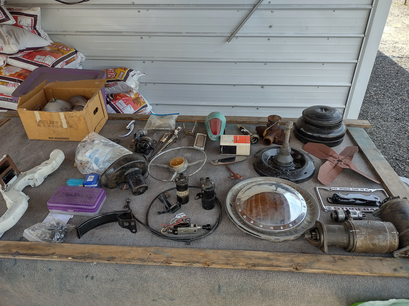 LARGE Lot of Studebaker Parts from 1950's Pickup Commander Electrical Engine ETC