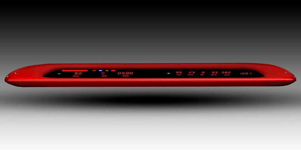 1963-1964 Chevy Impala Digital Gauge Panel  (Red) LED DP1204R Made In USA