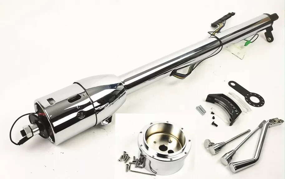 1960-72 Chevy C10 C20 GMC Truck 33'' Tilt Automatic Steering Column Shift Chrome 1960-72 Chevy C10 C20 GMC Truck 33'' Tilt Automatic Steering Column Shift Chrome