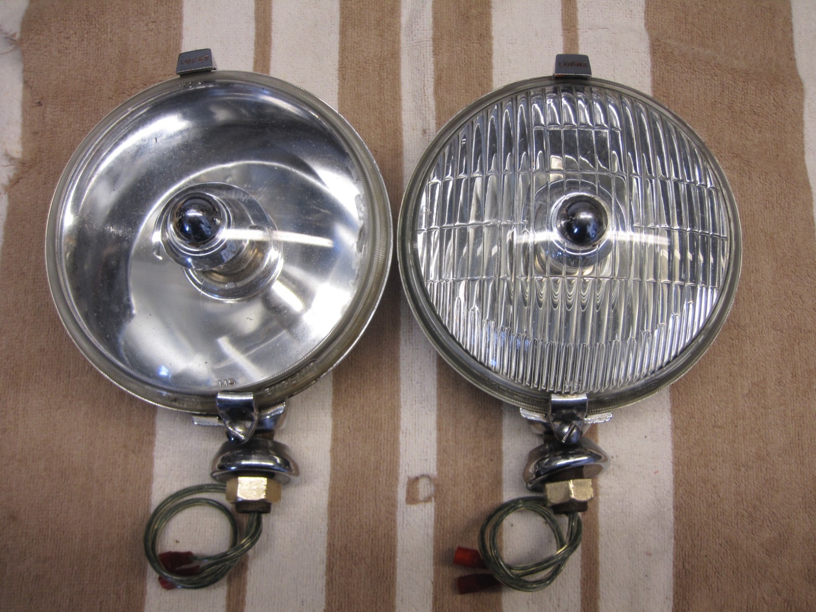 LUCAS SLR 576 & SFT 576 SPOTLIGHTS, RARE VINTAGE IN CLEAN, ORIGINAL CONDITION