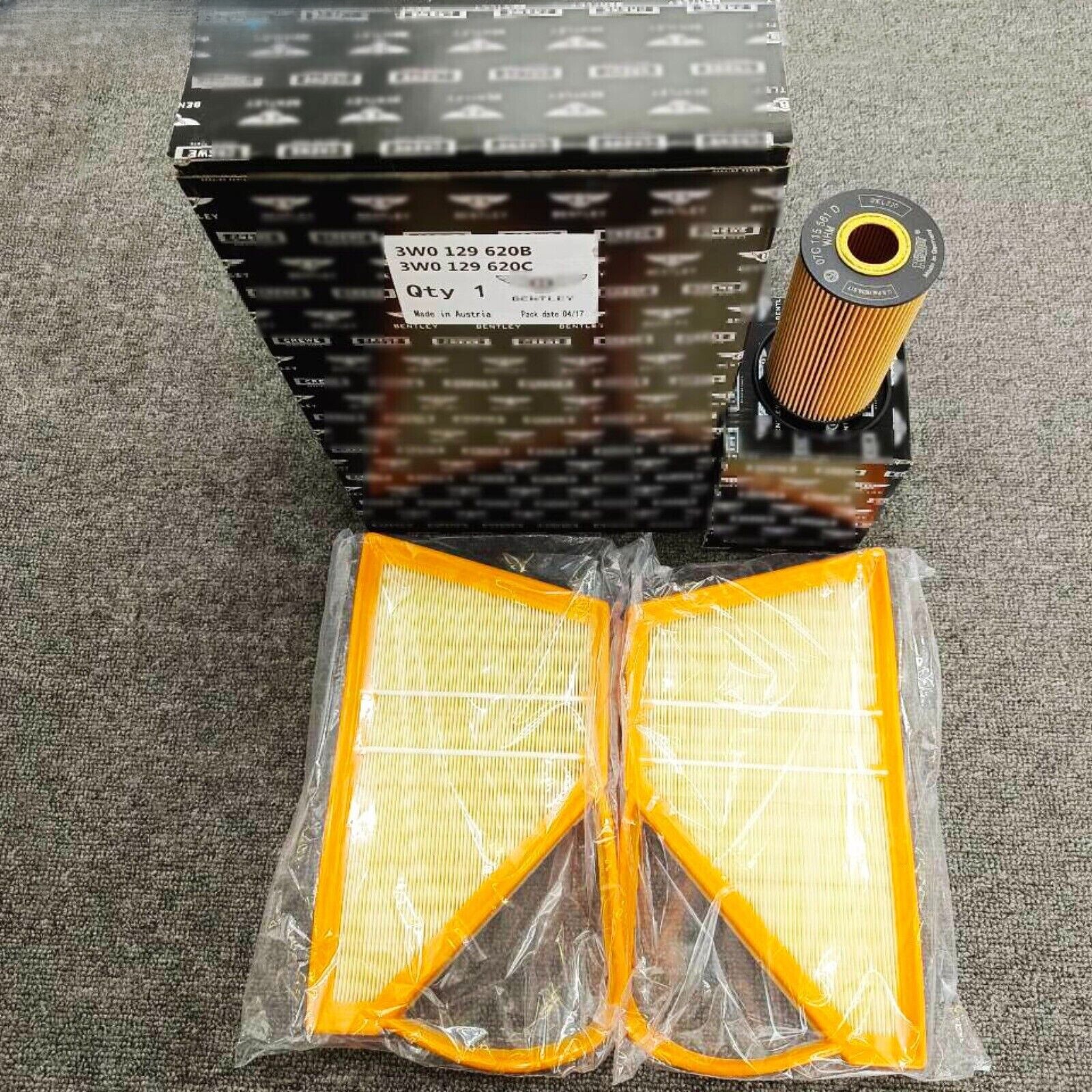 Engine Air Filter&Oil Filter Set For Bentley Continental Gt W12 Service Kit