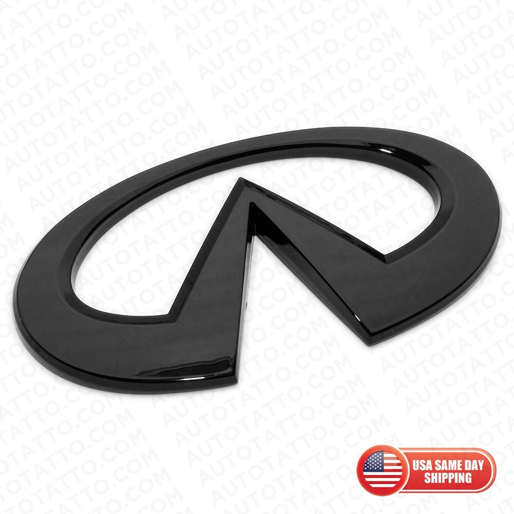 14-22 Infiniti Q50 Rear Luggage Lid Nameplate Emblem Badge Logo Gloss Black 14-22 Infiniti Q50 Rear Luggage Lid Nameplate Emblem Badge Logo Gloss Black