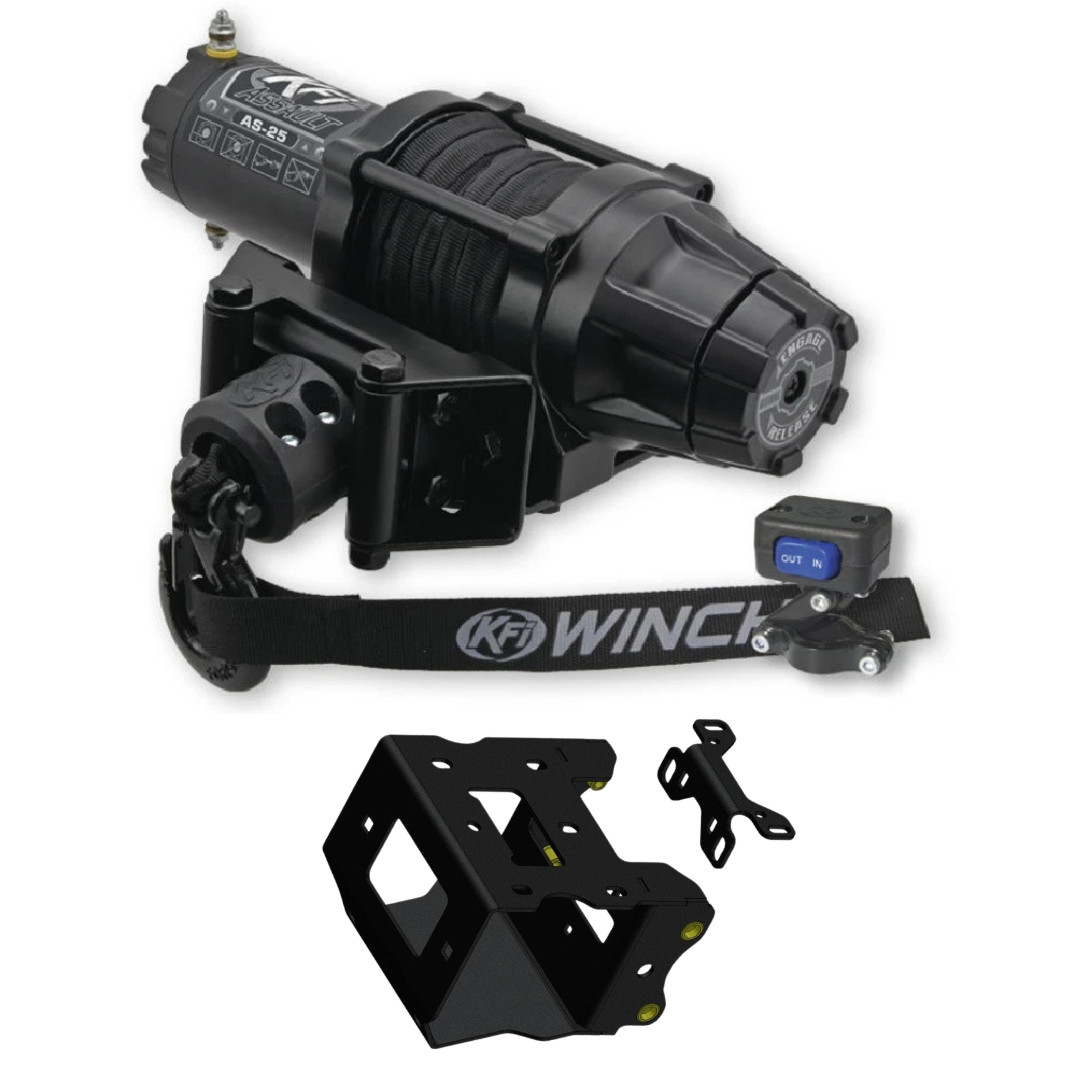 KFI 2500lbs Assault Winch & Mount 12-26 Polaris Sportsman 850 Premium Highlifter