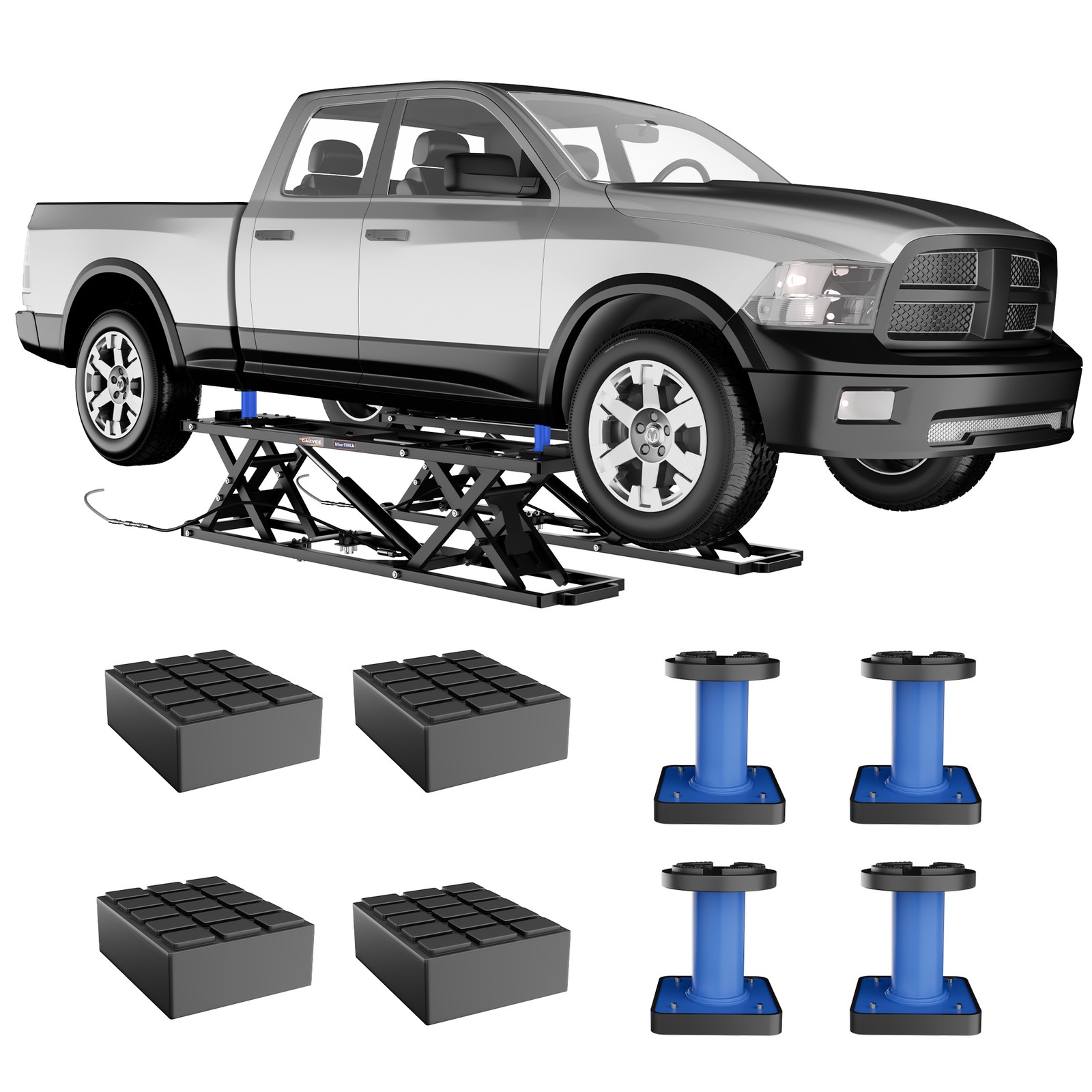 Garvee 7000LBS Portable Scissor Car Lift 26.8\