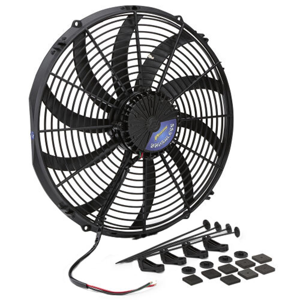 PROFORM 16” 12V S-Blade Brushless Puller Fan Chevy Camaro 1967-1973